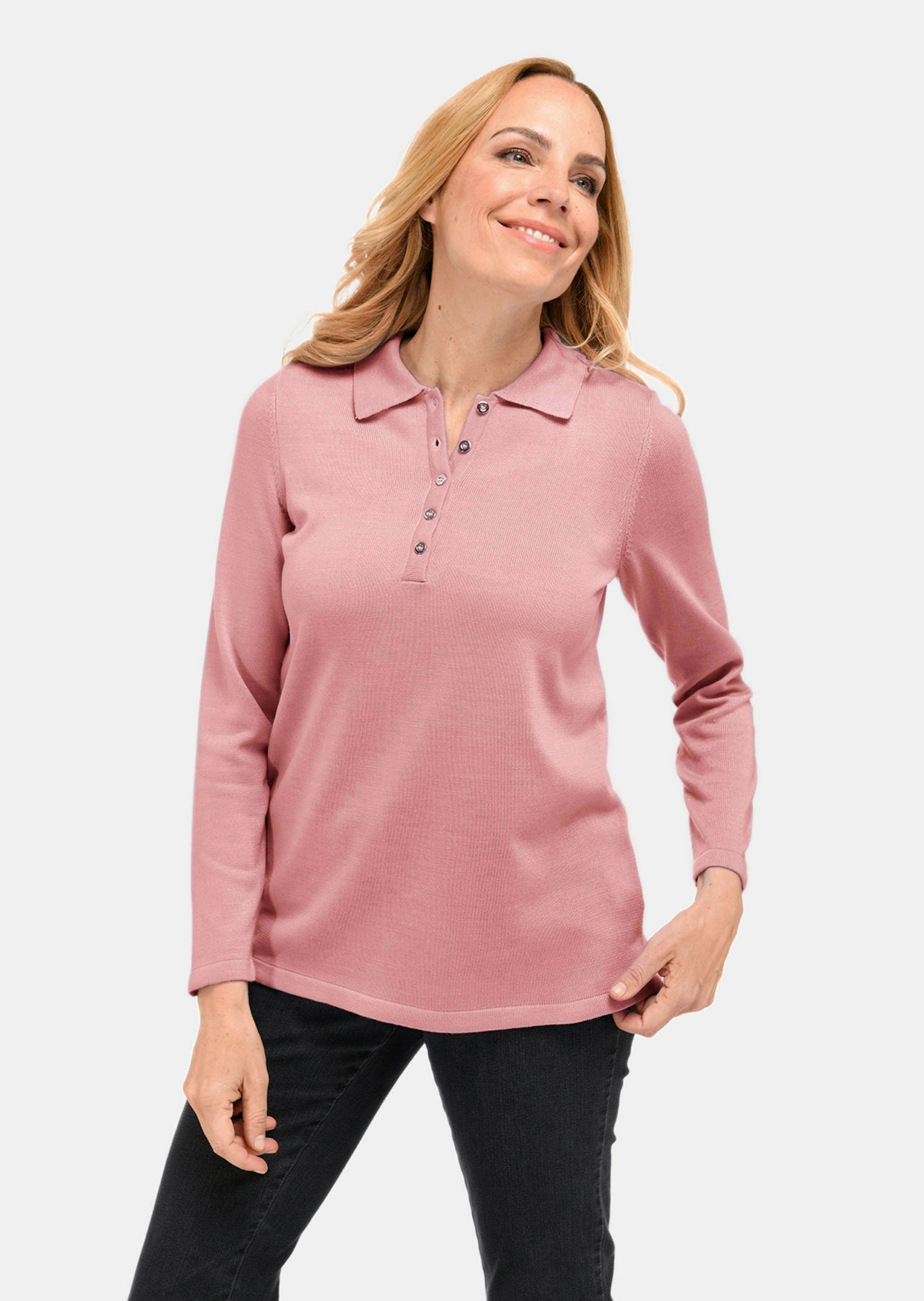 Unkomplizierter Pullover mit Polokragen