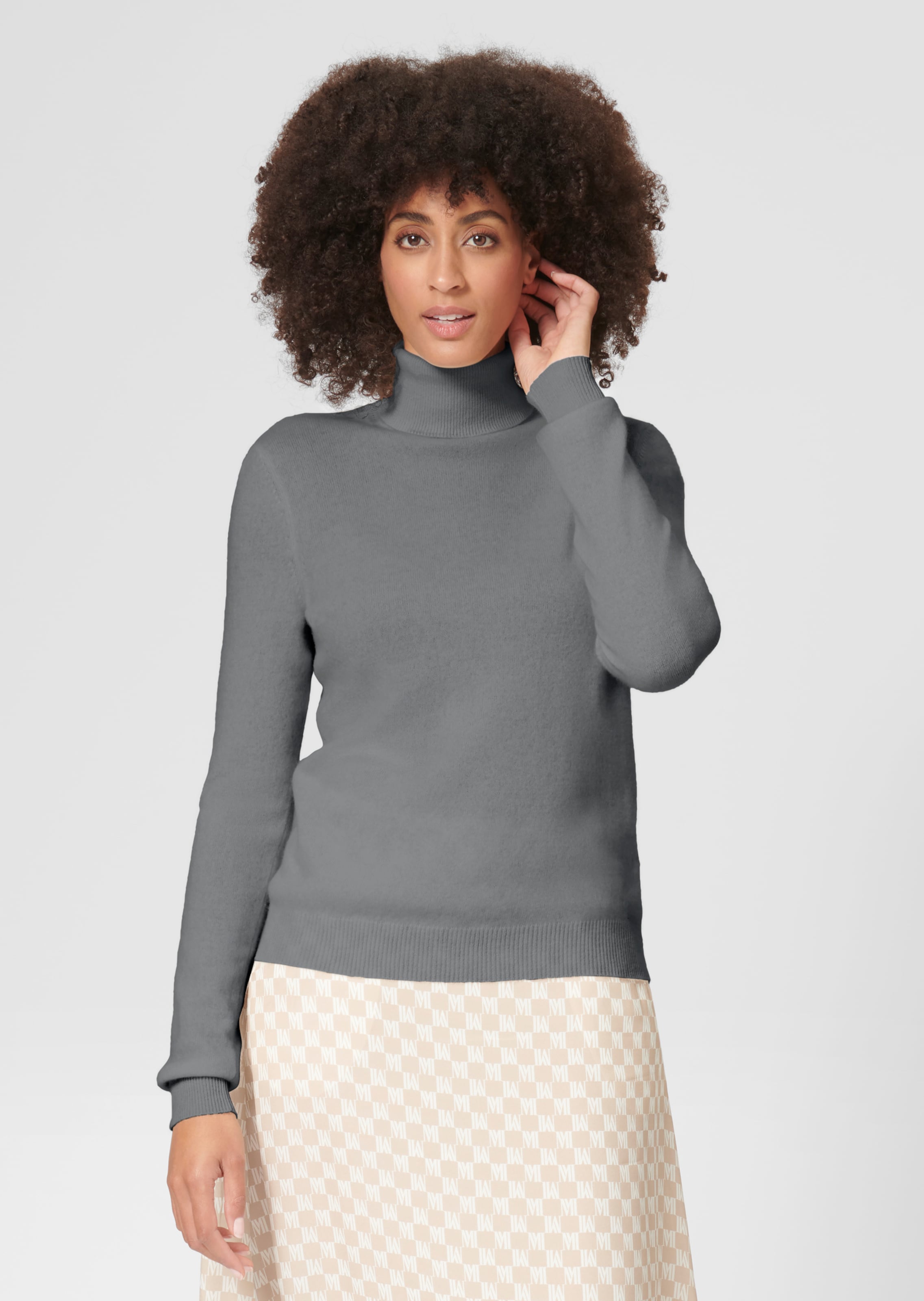 Kaschmirpullover mit Rollkragen