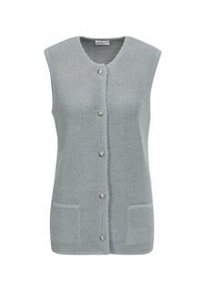 Goed in model blijvend tricot vest met mooie knopen thumbnail 6