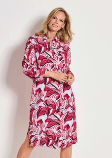 Hemdblusenkleid mit Blätterprint thumbnail 7