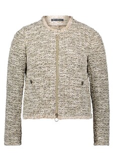 Bouclé-Cardigan mit Reißverschluss thumbnail 6