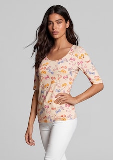 Kurzarm-Shirt mit Sommerprint thumbnail 1