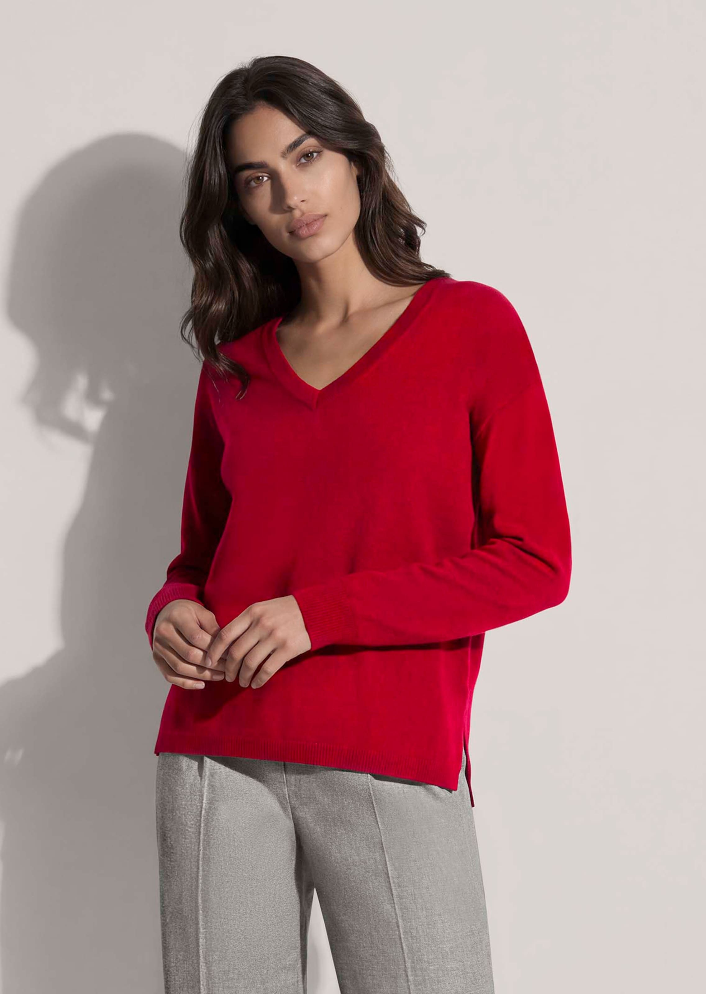 Trui met V-hals, van Good Cashmere