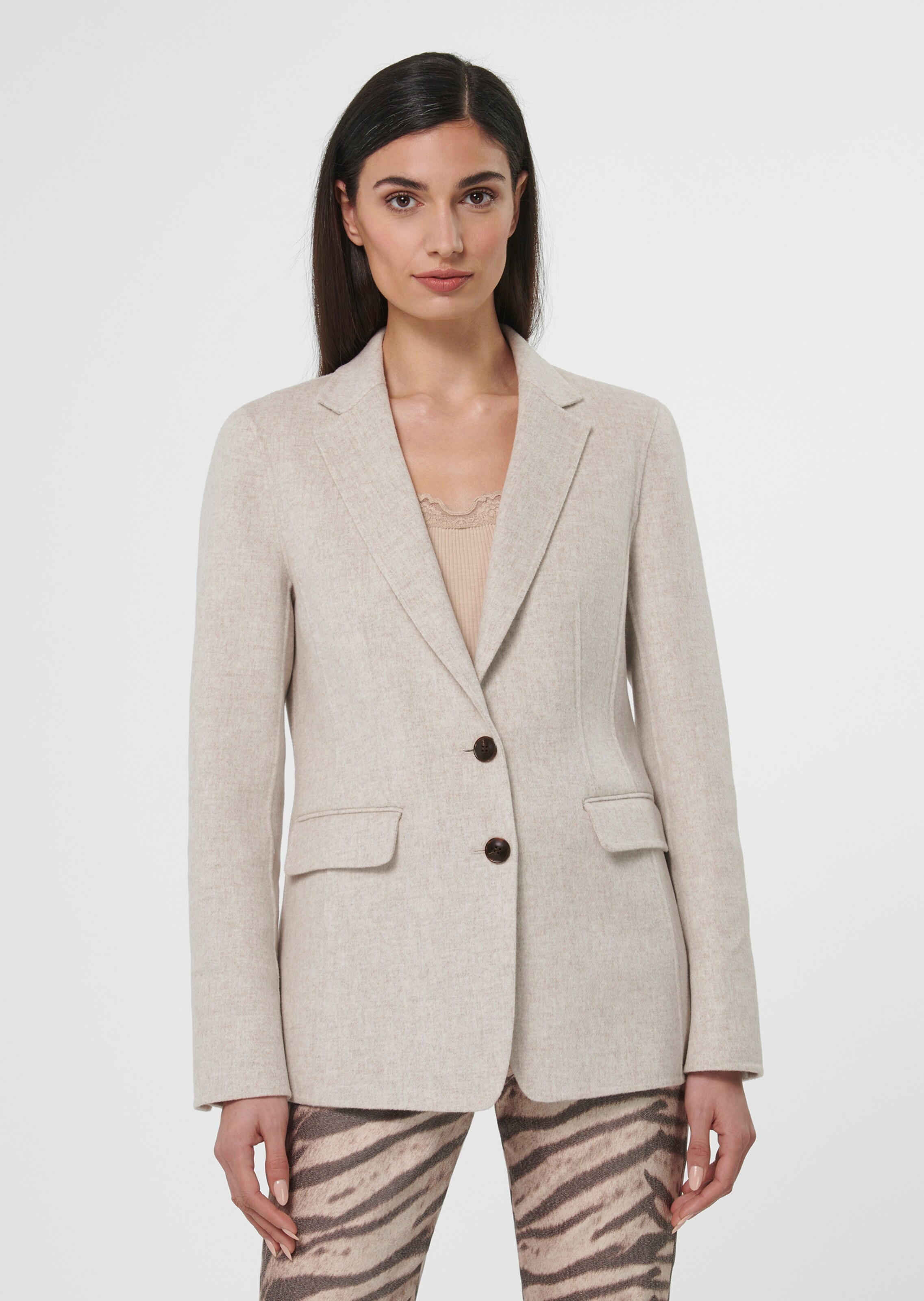 Doubleface-Blazer aus reiner Wolle