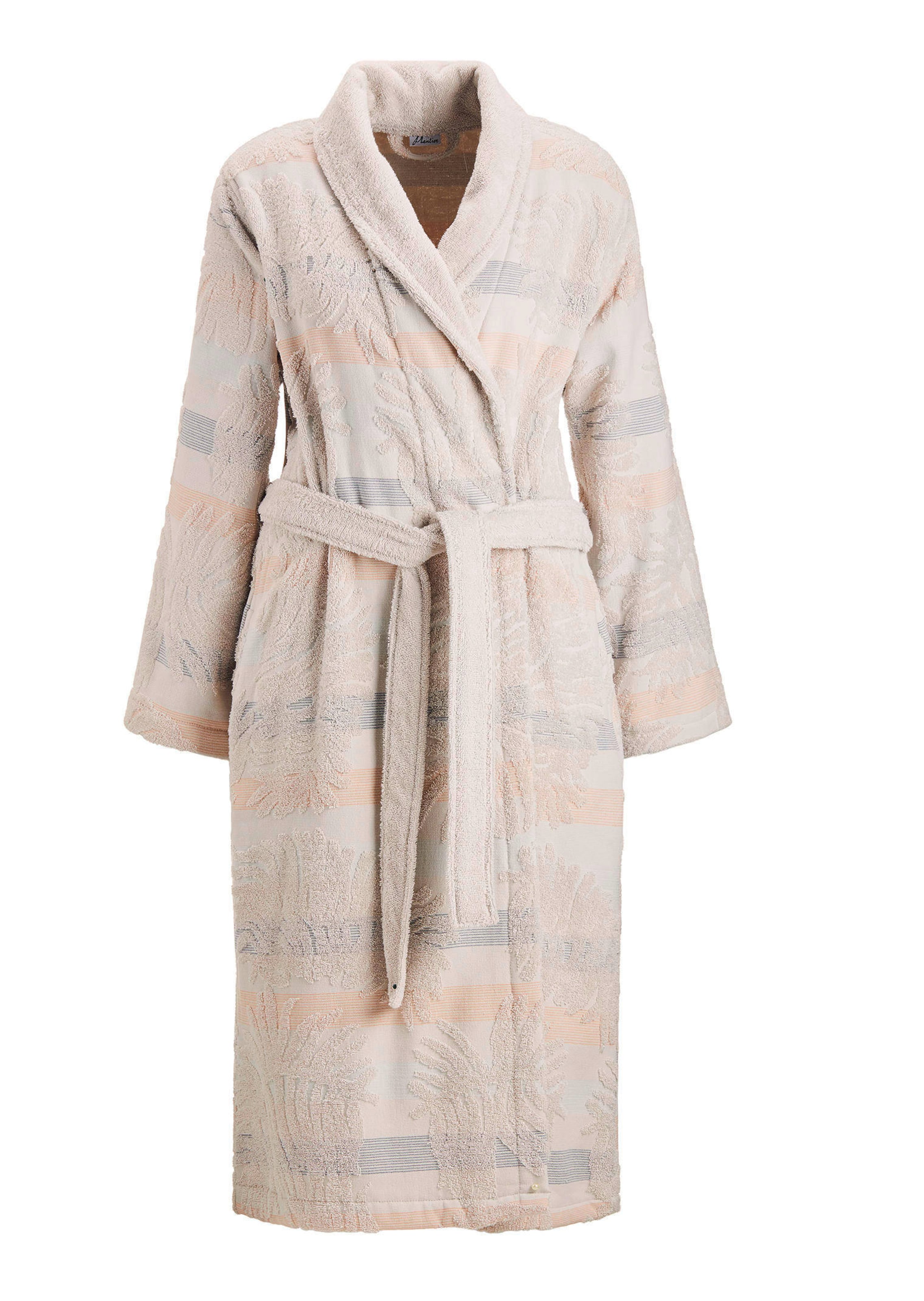 Frottee-Hausmantel mit Schalkragen