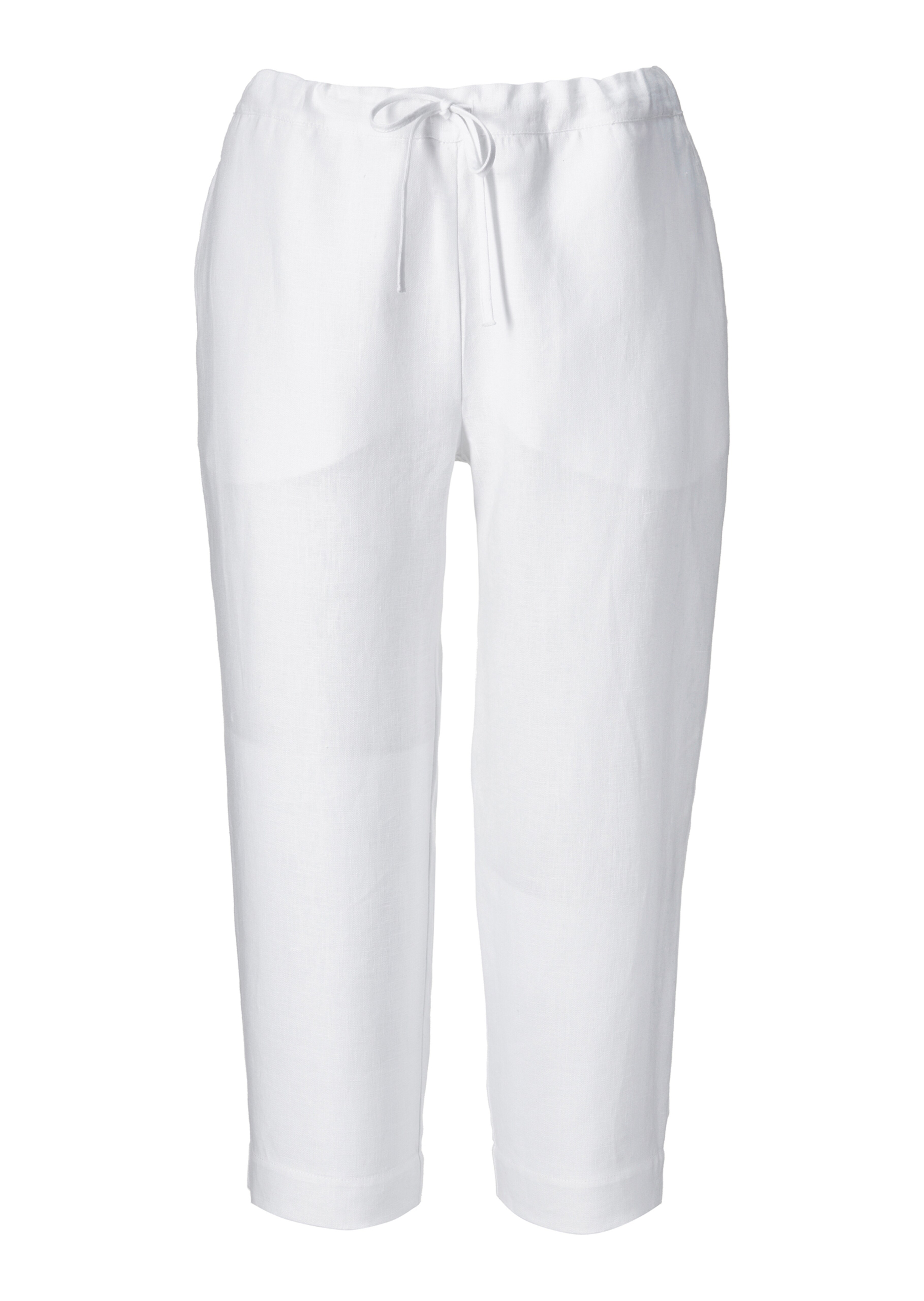 Verkürzte Leinenhose
