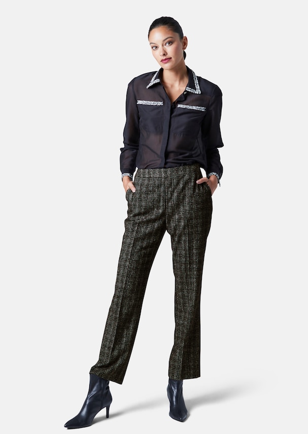 Trousers with textured pattern 1