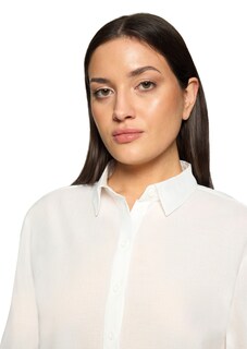 Bluse mit Stickerei aus reiner Baumwolle thumbnail 4