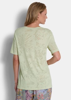 Ausbrenner-Shirt mit U-Boot-Ausschnitt thumbnail 3
