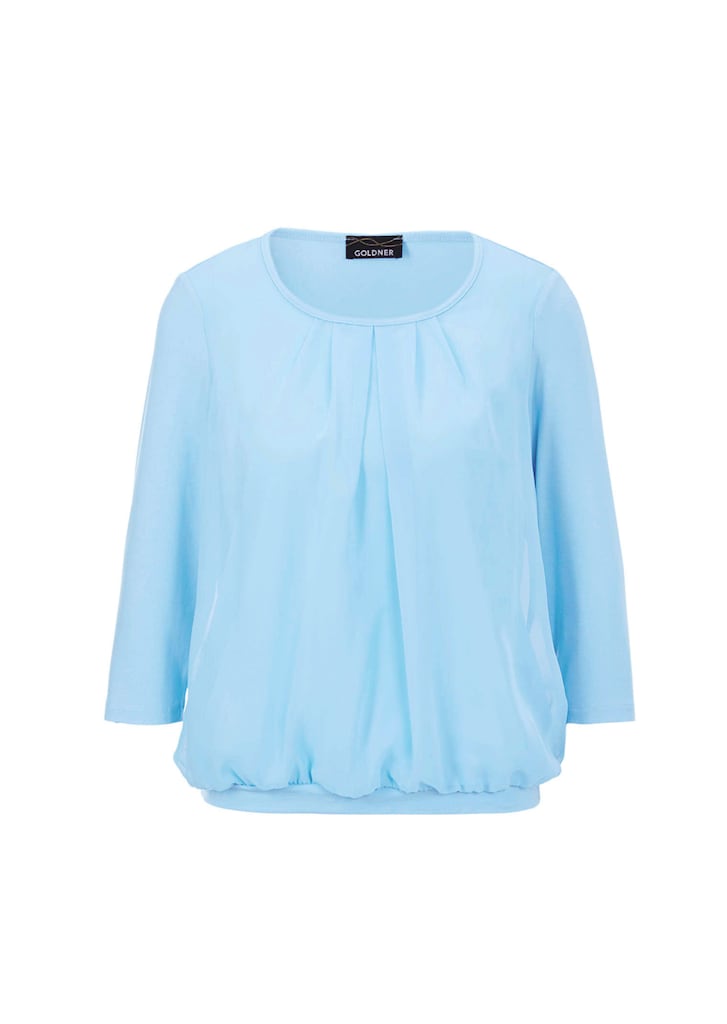 Élégant T-shirt aspect chemisier