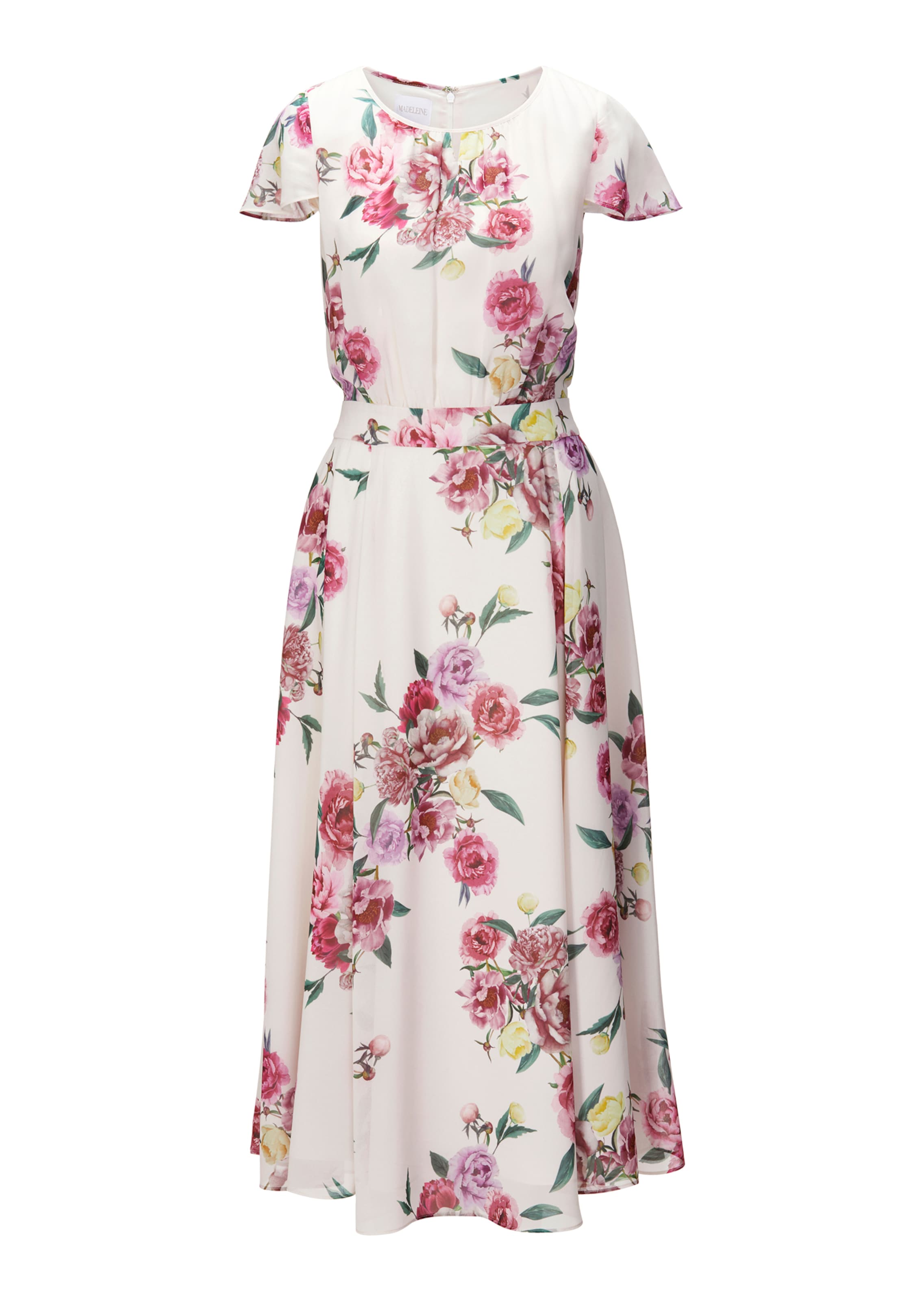 Fragrant floral dress in a lively midi shape