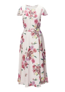 Fragrant floral dress in a lively midi shape thumbnail 1