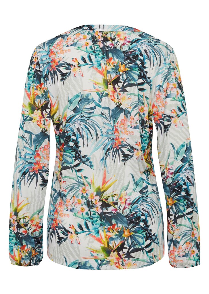 Druckbluse aus fließendem Material 6