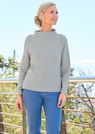 Sweat-shirt en maille ottoman- avec col roulé thumbnail 7