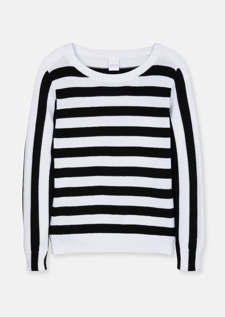 Streifen-Pullover aus feinster Pima Cotton