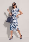 Robe-chemise en viscose avec imprimé fleuri thumbnail 5