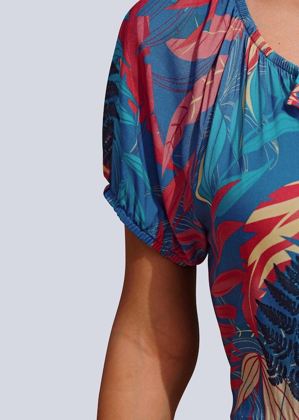 Kleid mit Volants 1