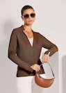 Schlanker Strickblazer mit langen Ärmeln thumbnail 4