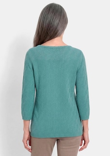 Pullover aus Baumwolle mit 3/4-Ärmeln thumbnail 2