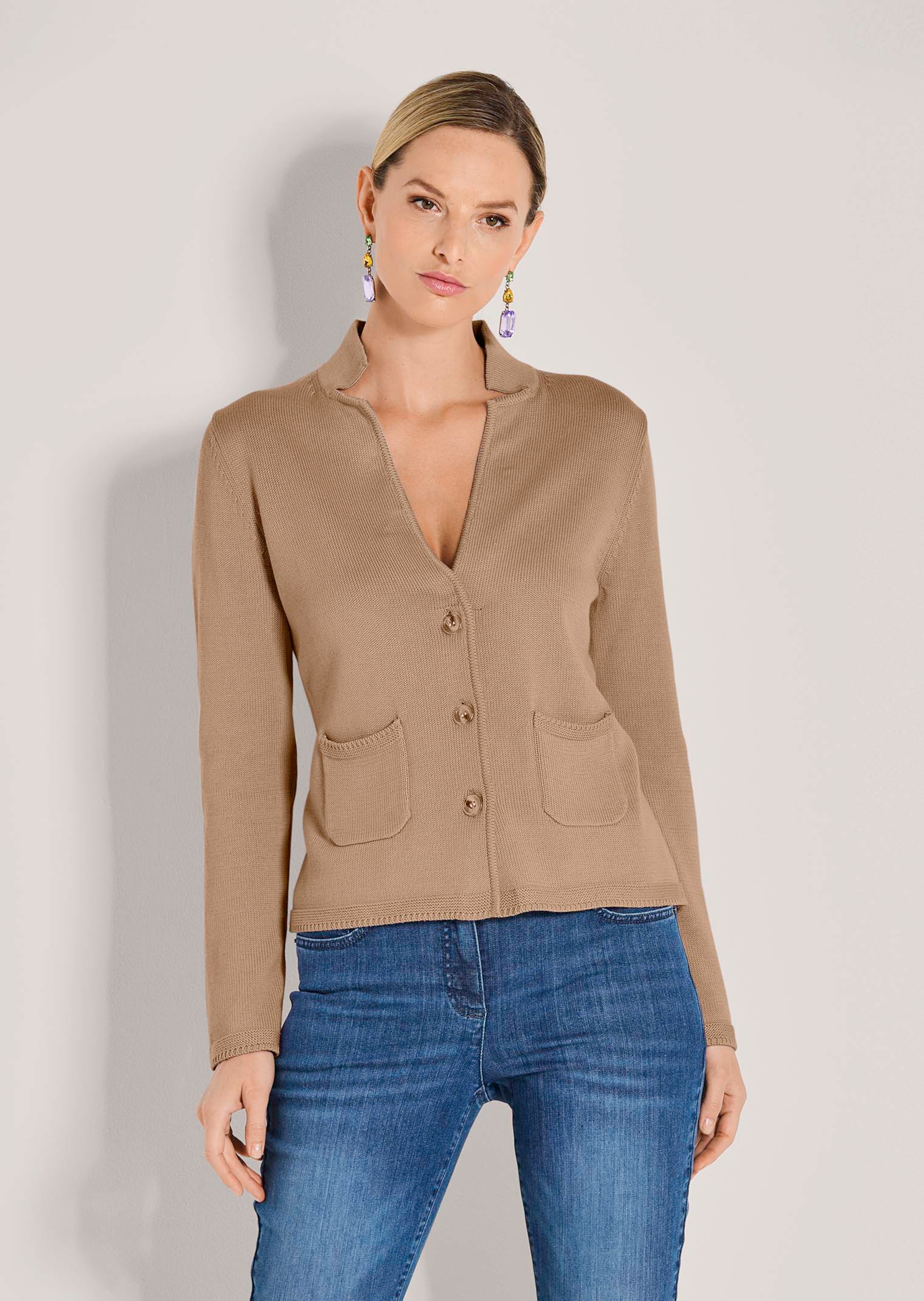 Tricot blazer. Puur katoen