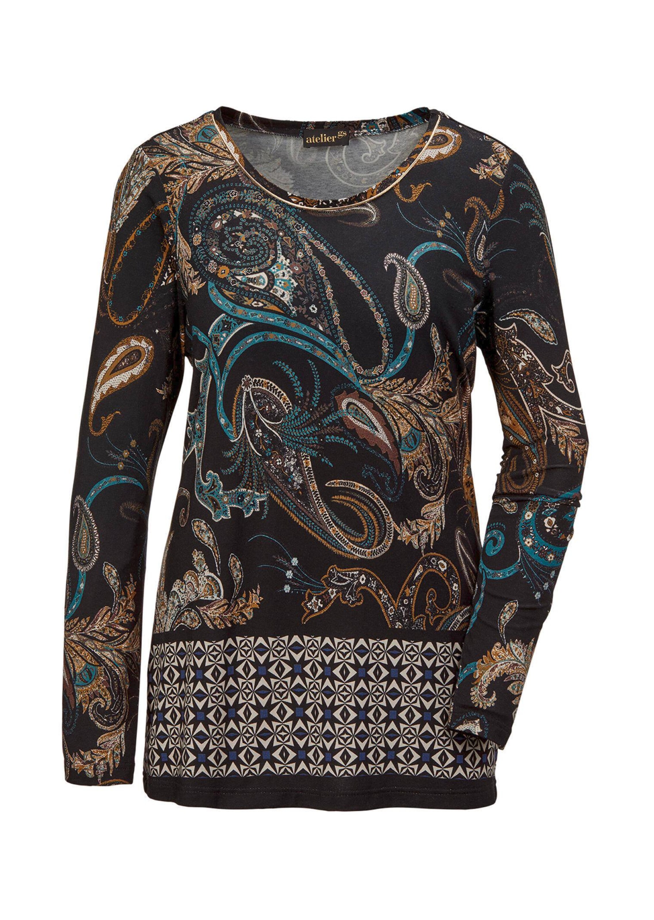 Pflegeleichtes Shirt mit modernem Druckmix