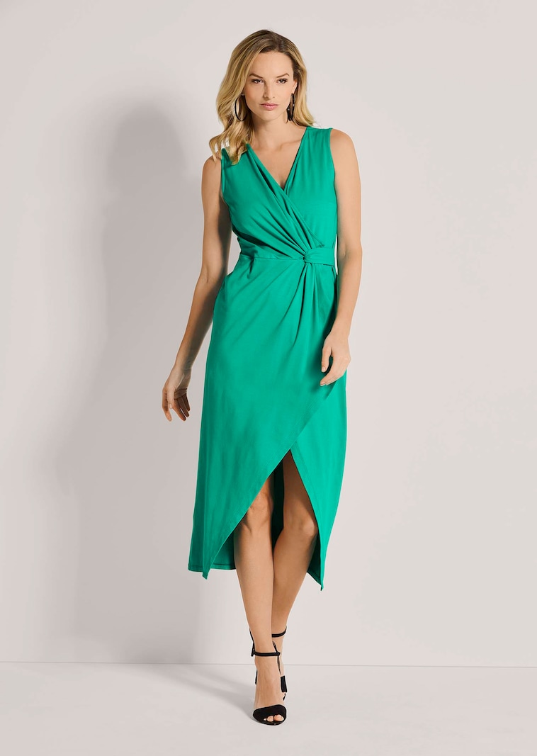 Langes Kleid im Wickel-Look