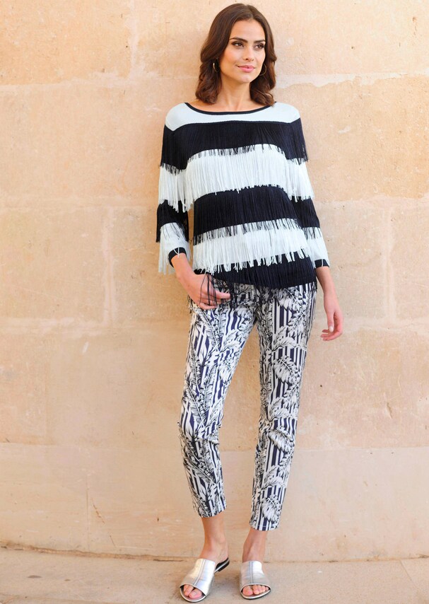 Hose in exklusivem Alba Moda Druck 2