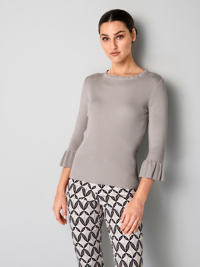 Pullover mit Rüschendetail