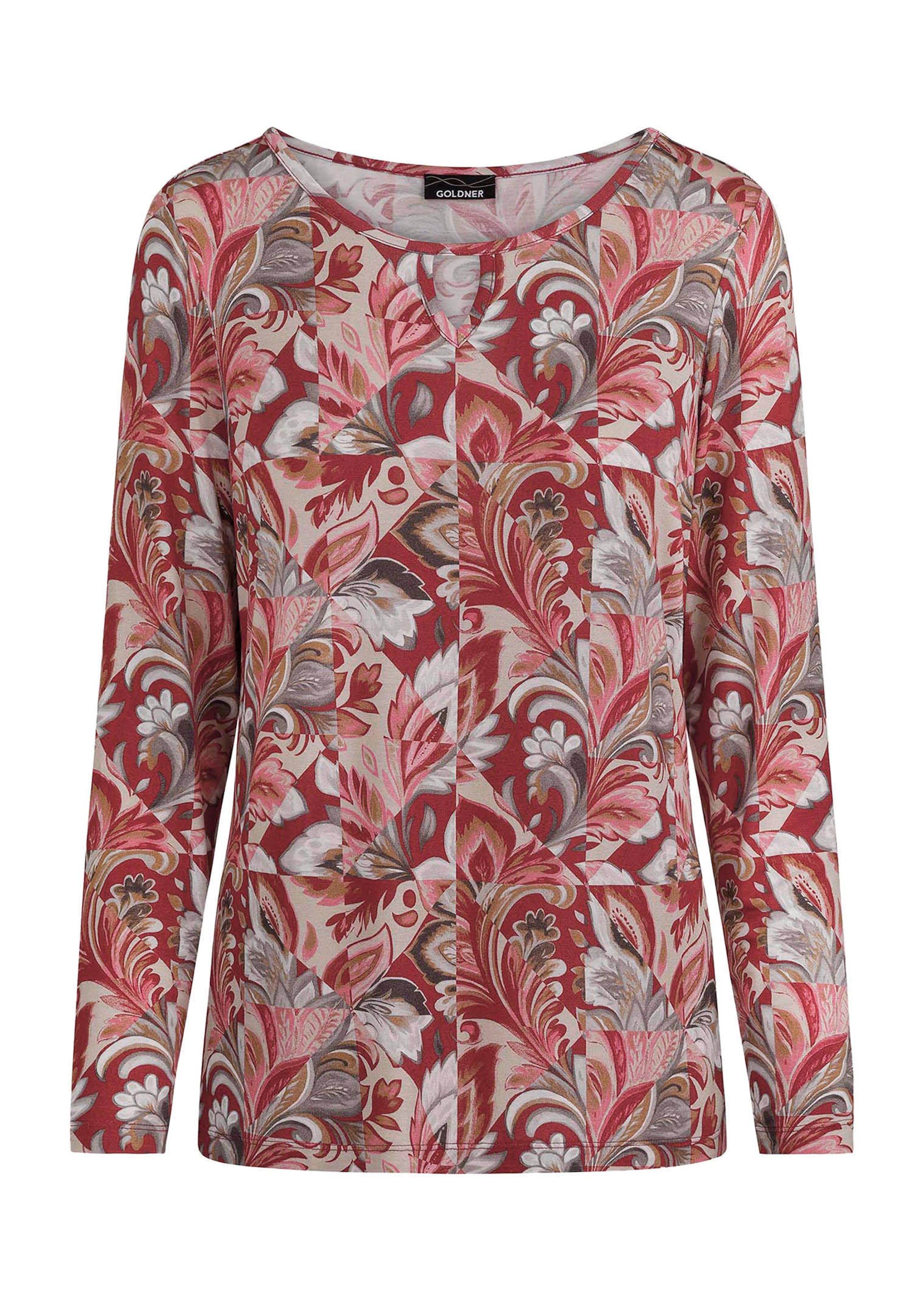 Shirt mit U-Boot-Ausschnitt und Schlitz-Detail