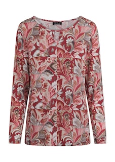 Shirt mit U-Boot-Ausschnitt und Schlitz-Detail thumbnail 6