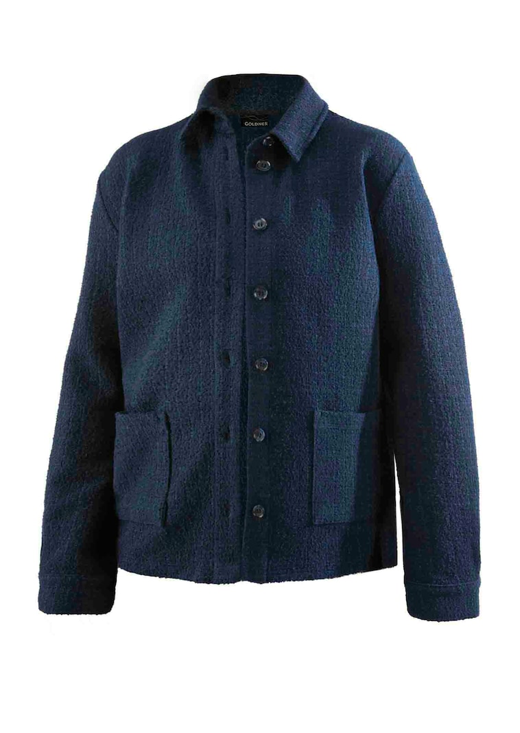 Veste chemisier en viscose bouclette