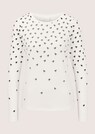 Langarmshirt mit Strass und Hahnentrittmuster thumbnail 6