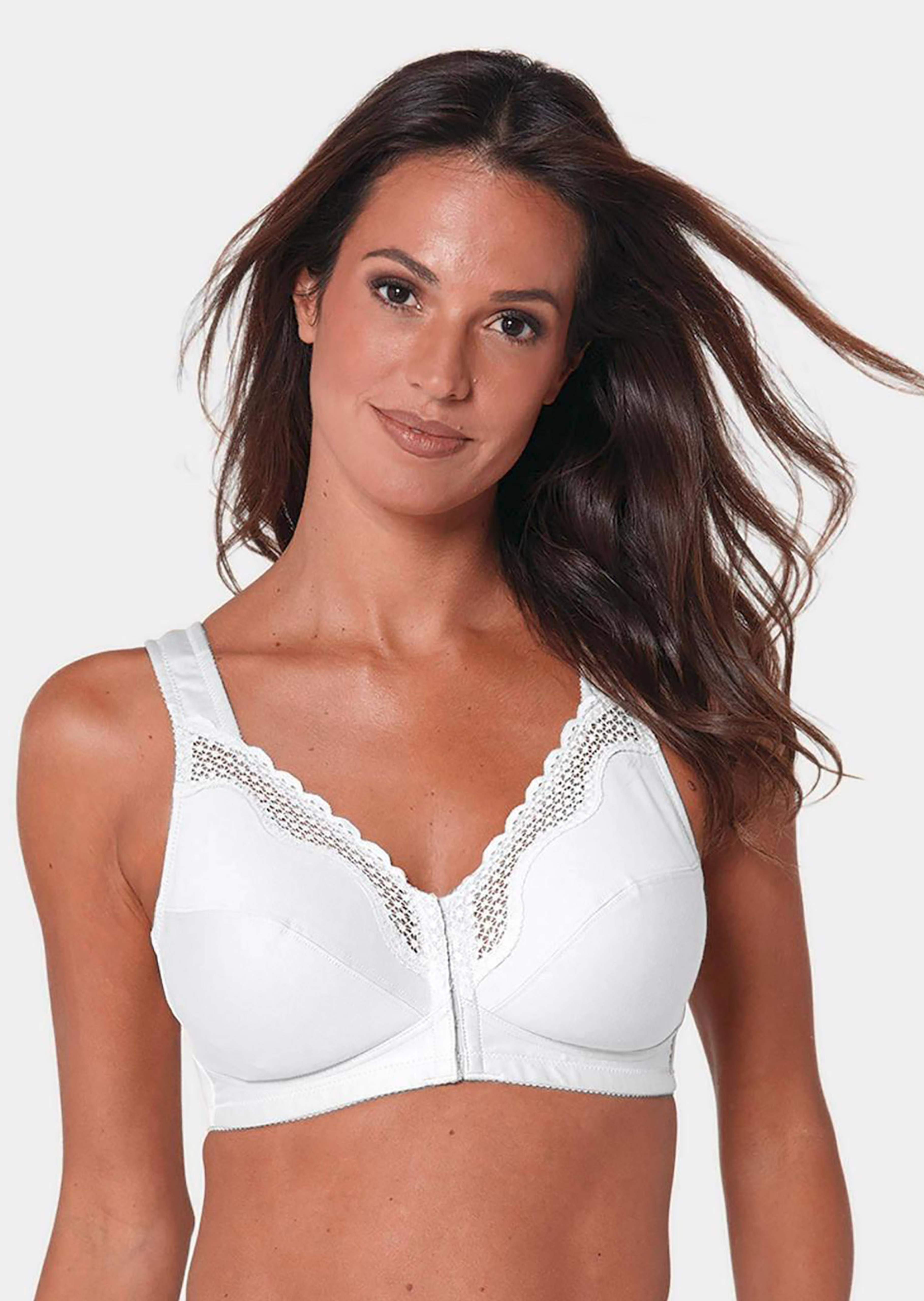 Soutien-gorge en coton avec fermeture à l'avant