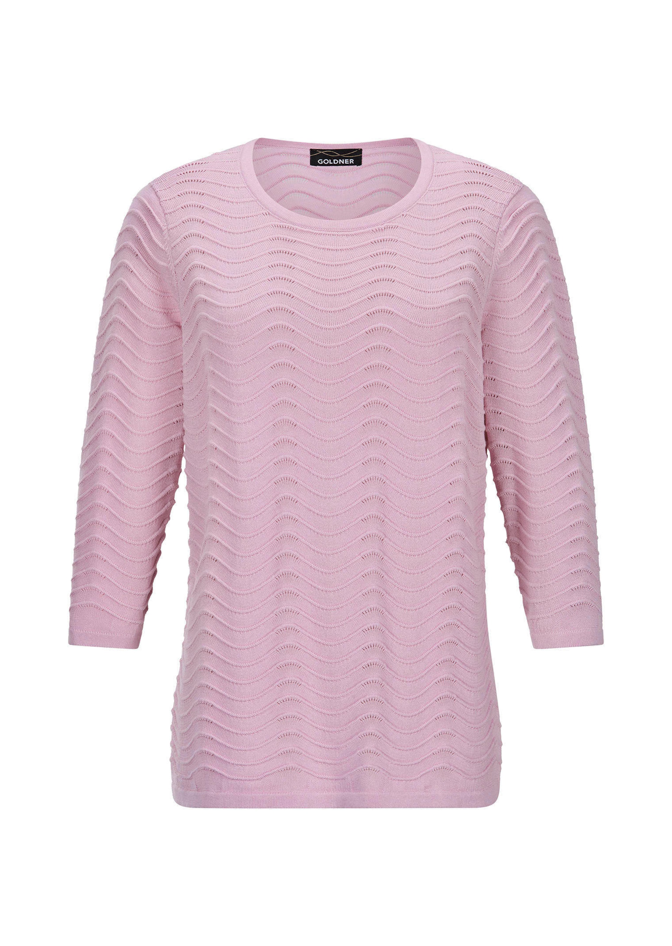 Tricot pullover met golfstructuur