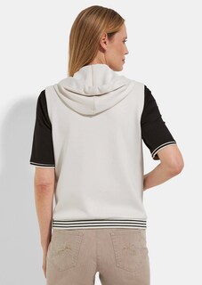 Gilet en jersey avec capuche et fermeture zippée thumbnail 3