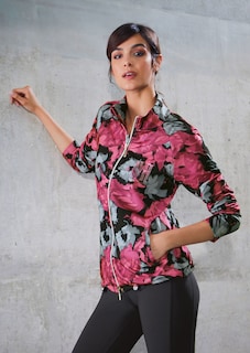 Sporty jacket with floral print thumbnail 5