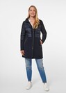 Lange Jacke im Materialmix mit Kapuze thumbnail 2