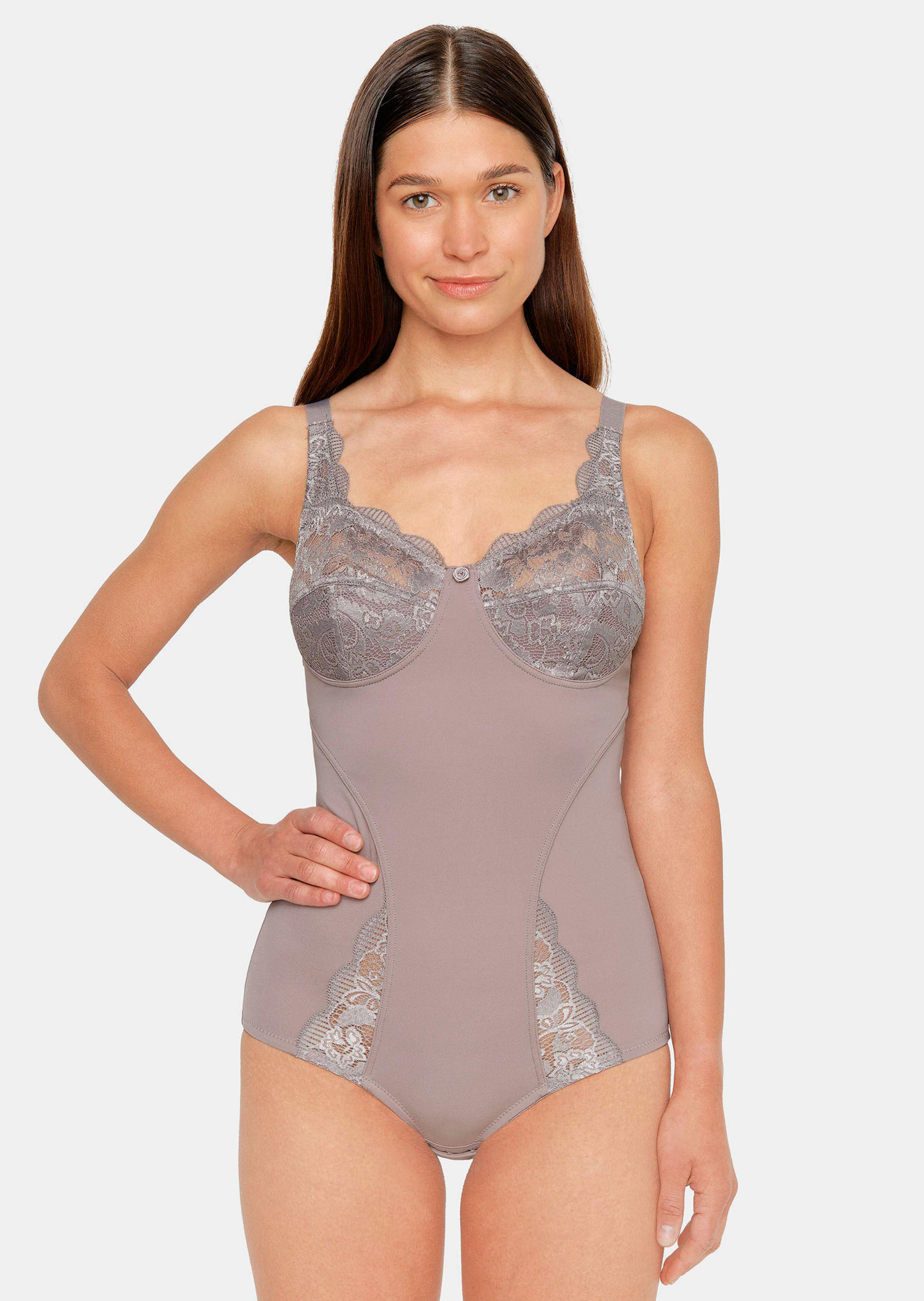 Body zonder beugels, met kant bij de cups