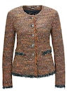 Bouclé Blazer mit Fransen thumbnail 1