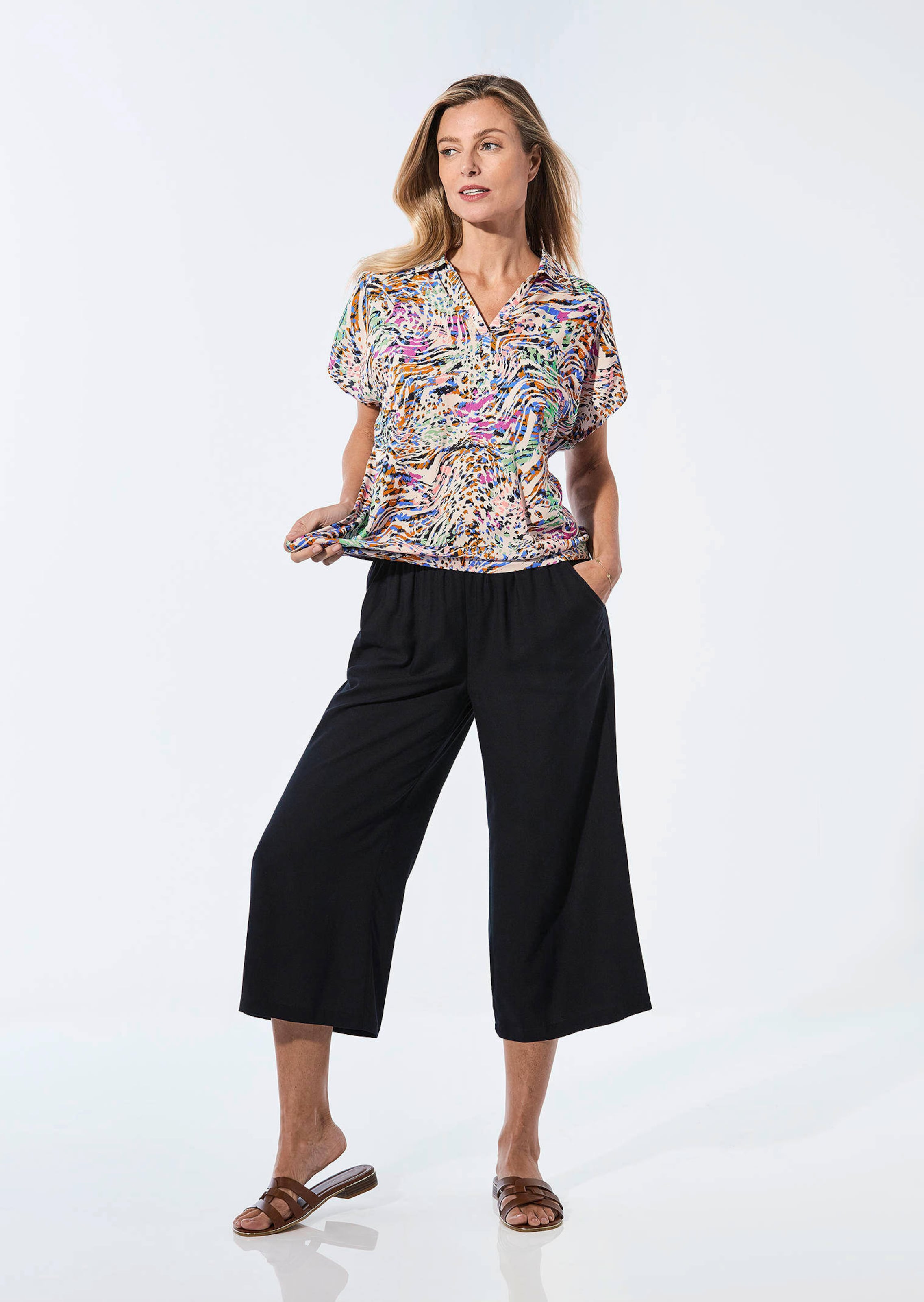 Chemisier imprimé - bunt / à motifs - Gr. 44 de Goldner Fashion