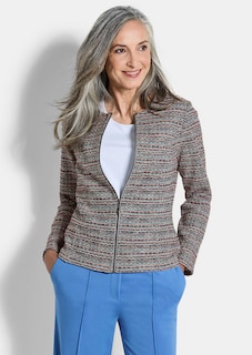 Jersey blazer in bouclélook thumbnail 1