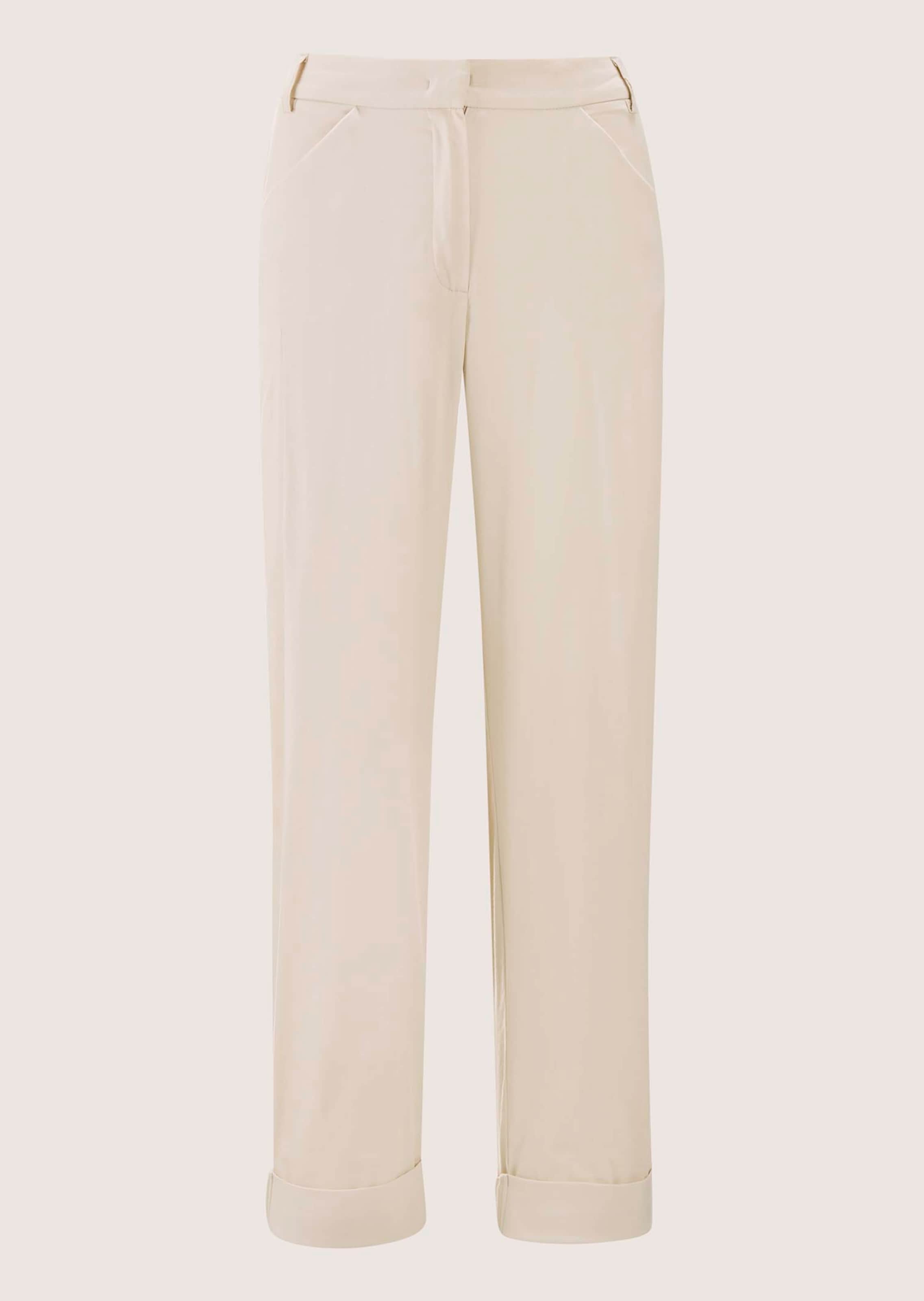 Bundfaltenhose mit fixiertem Aufschlag