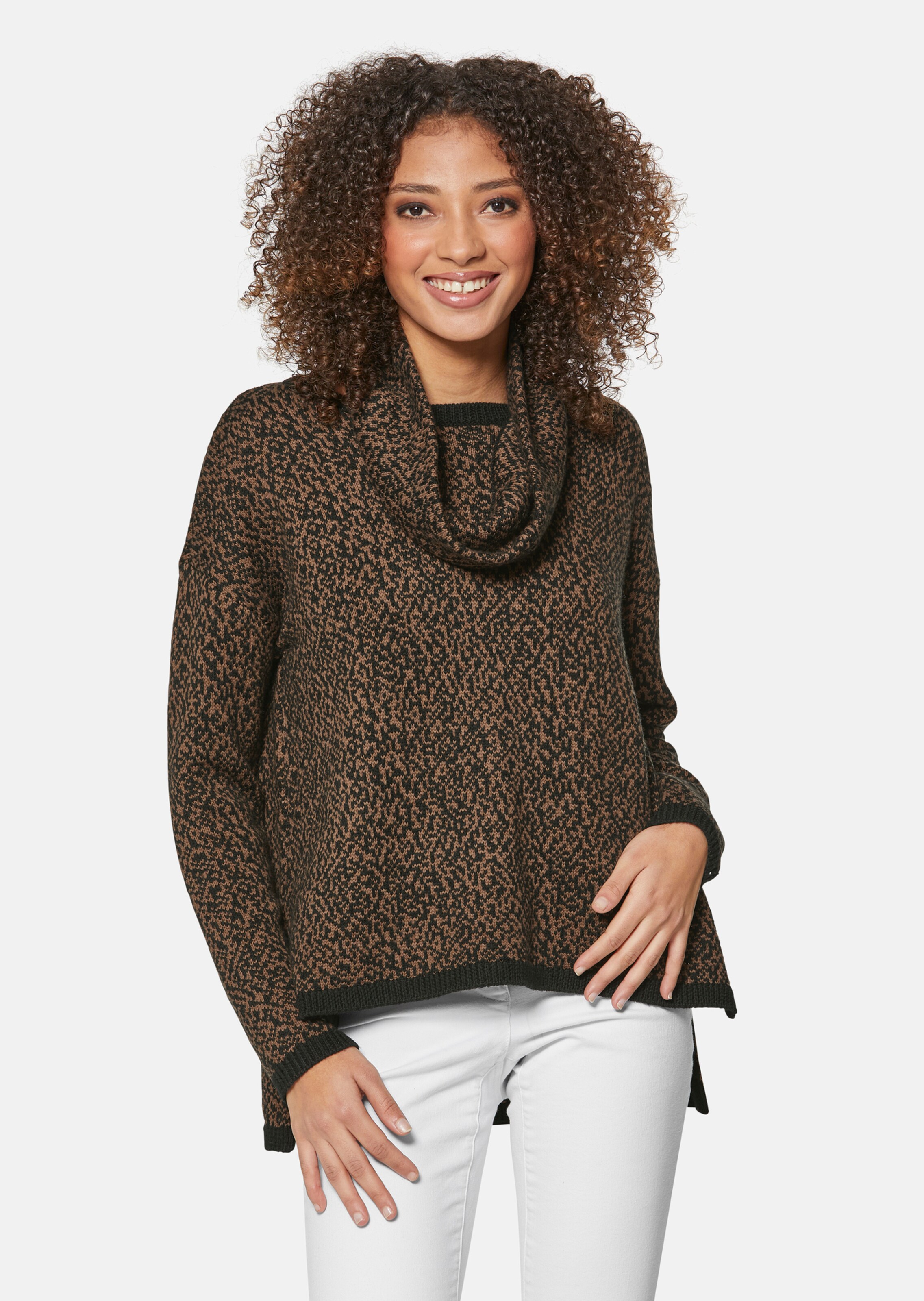 Pullover mit abnehmbarem Rollkragen