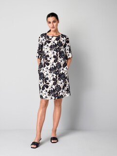 Druckkleid mit Volant am Ärmel thumbnail 1