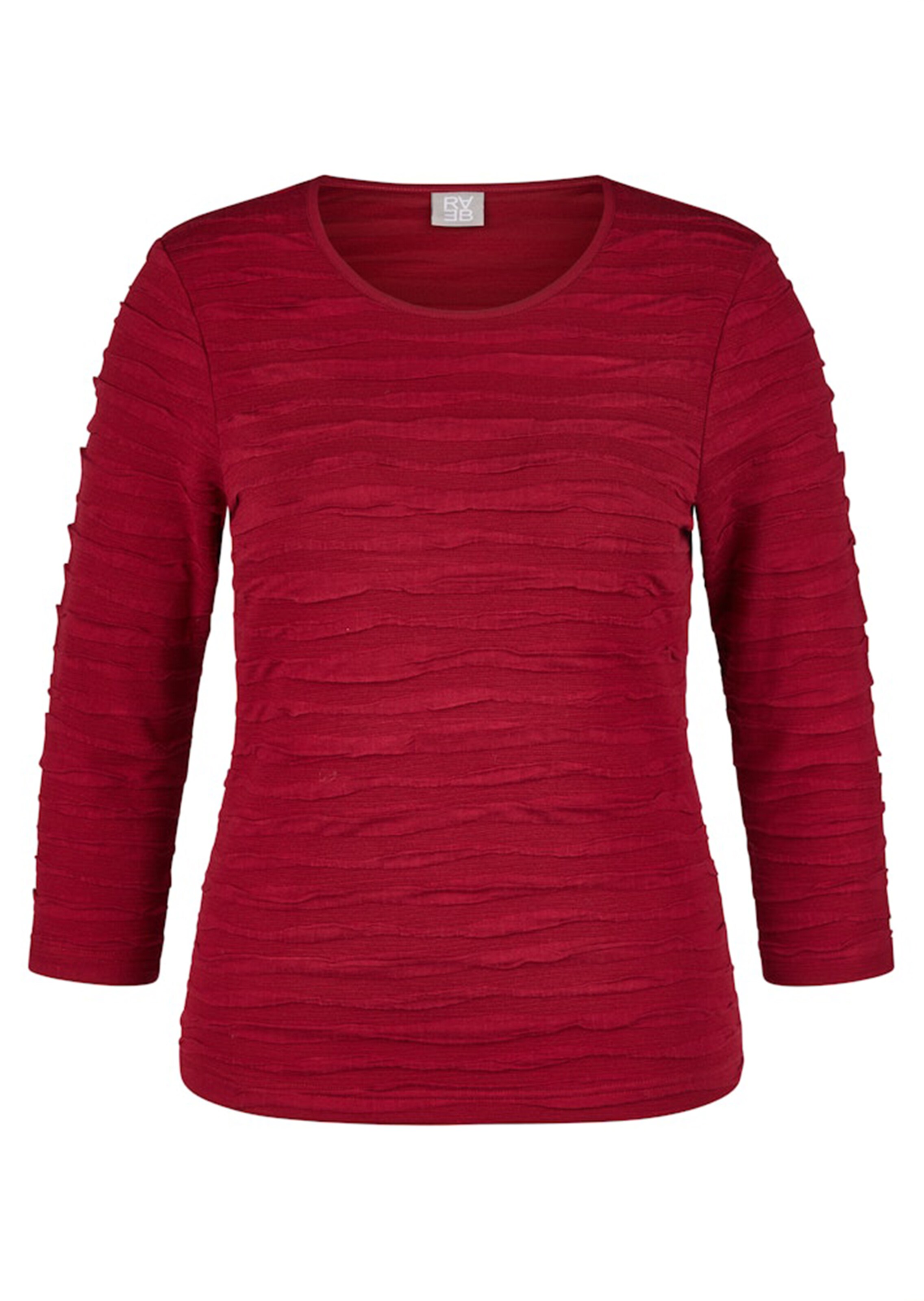 Jersey-Shirt mit Wellenmuster