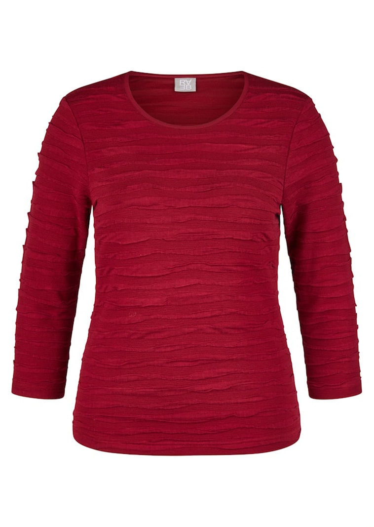 Jersey-Shirt mit Wellenmuster