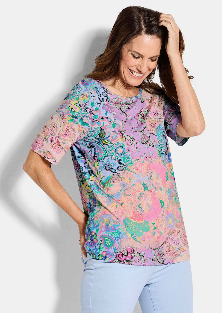 Jersey-Shirt mit Paisleymuster