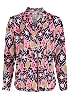 Edle Tunikabluse aus Viskose-Satin thumbnail 6