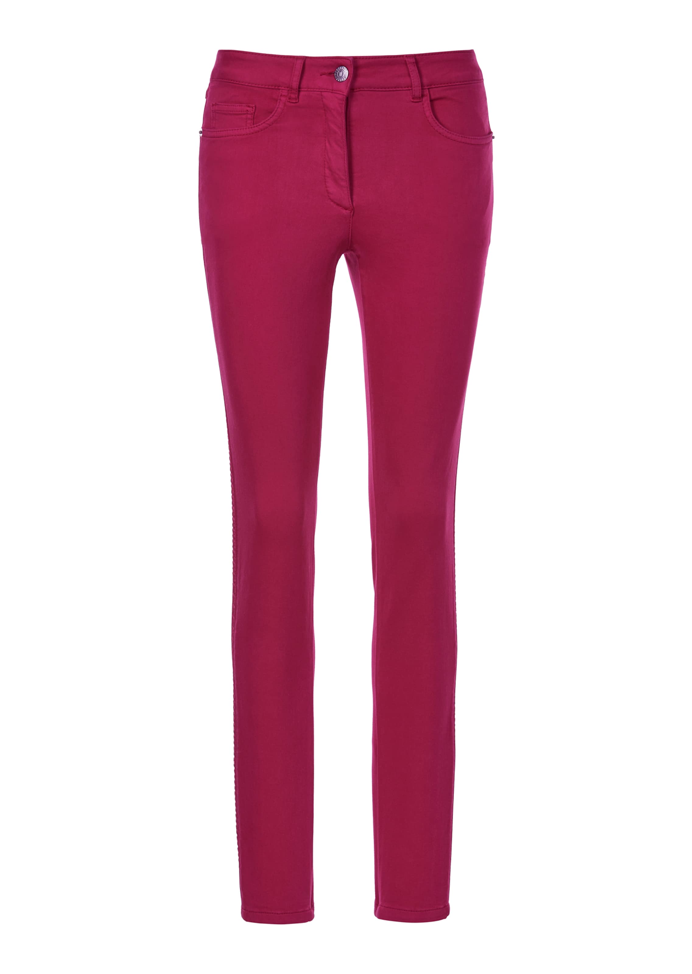 Stretch skinny fit jeans with decorative side trim