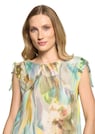 T-shirt en étoffe filet avec couture froncée aux épaules thumbnail 4